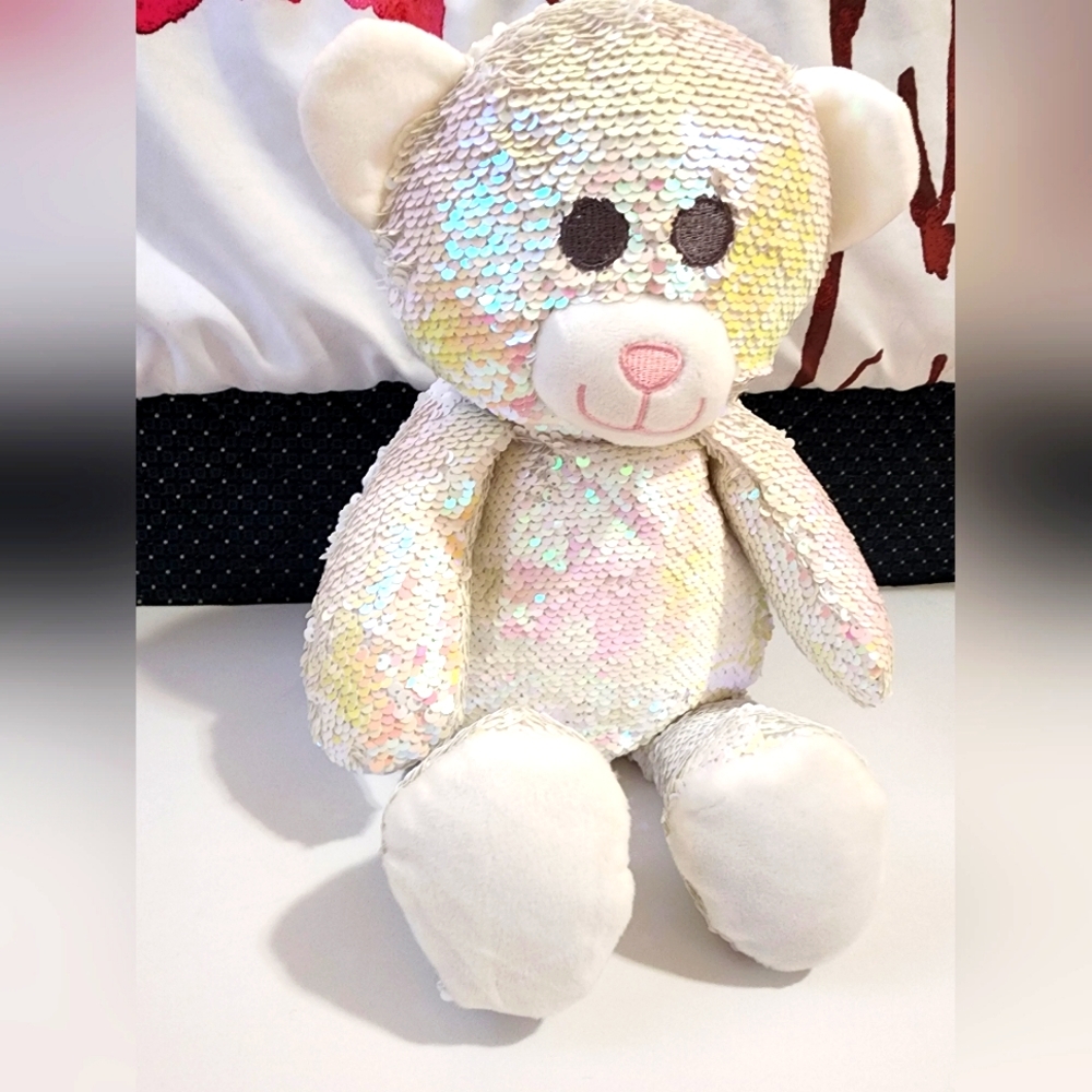 Sequins Teddy Bear cute backpack for girls